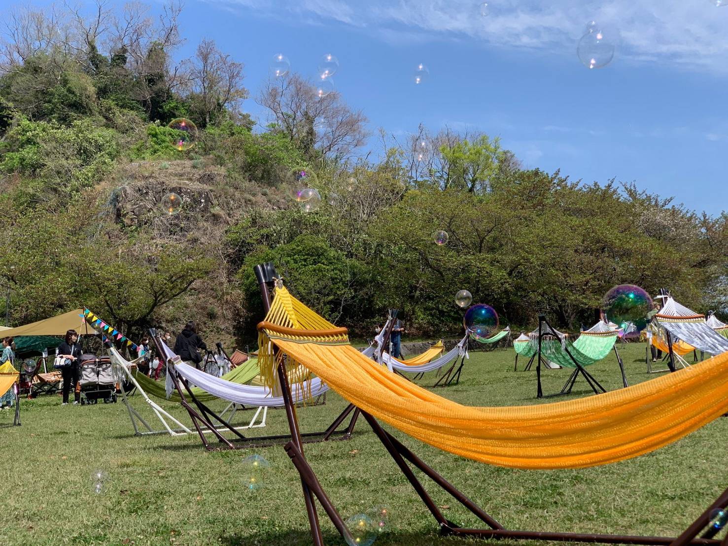 Hammock Bubble Park in 国営讃岐まんのう公園